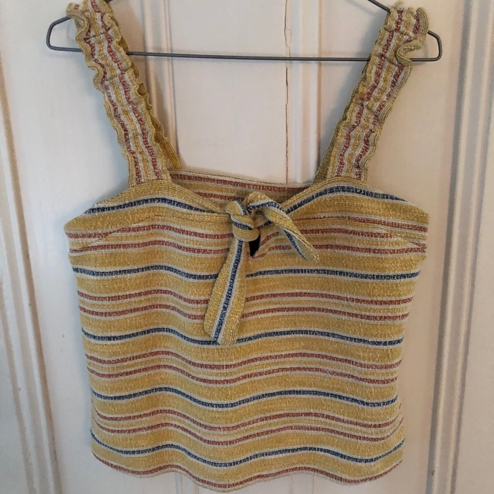 Madewell Texture and Thread cropped tank